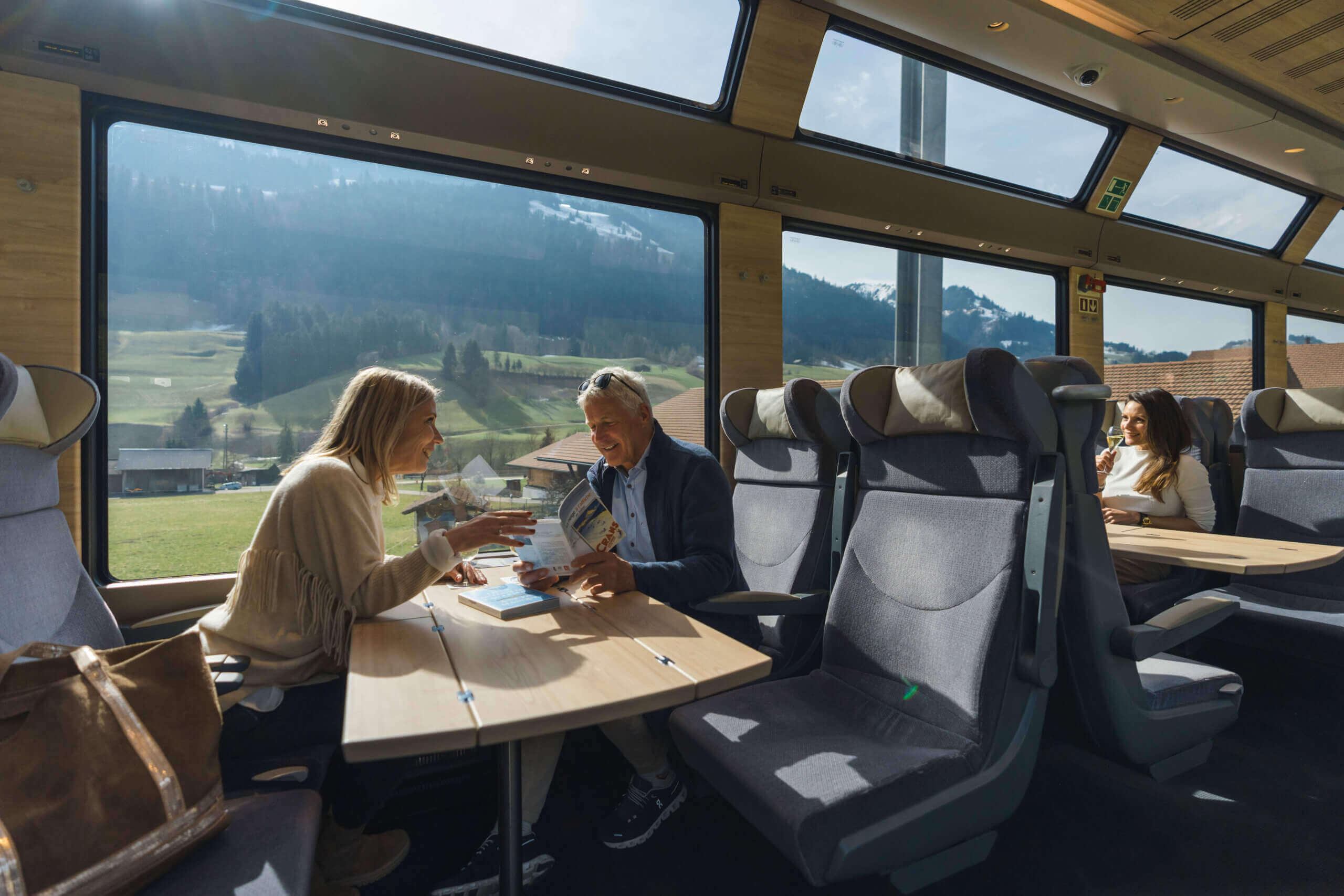 Panoramatoget Golden Pass til Montreux