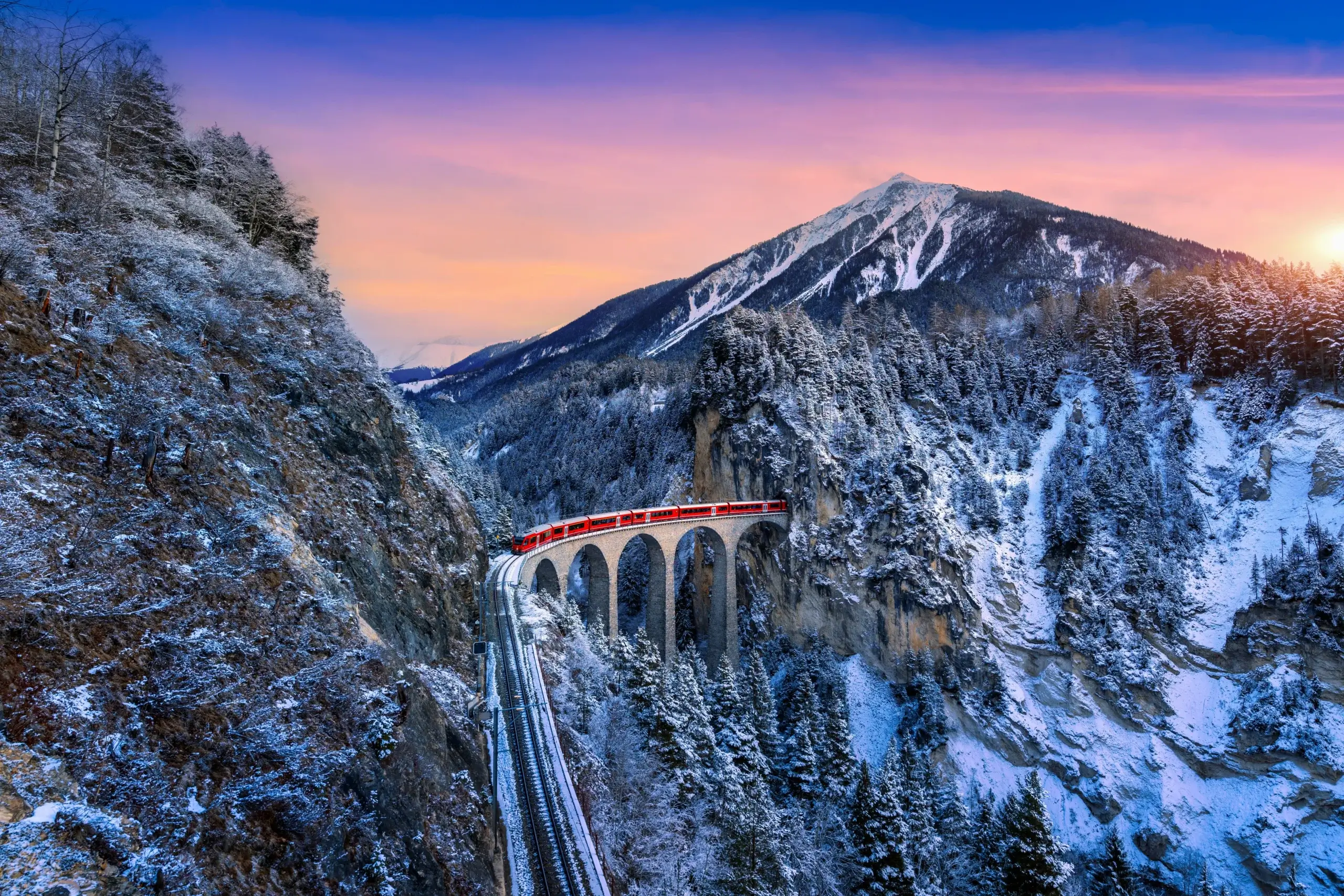 Cross the Alps with the Bernina Express