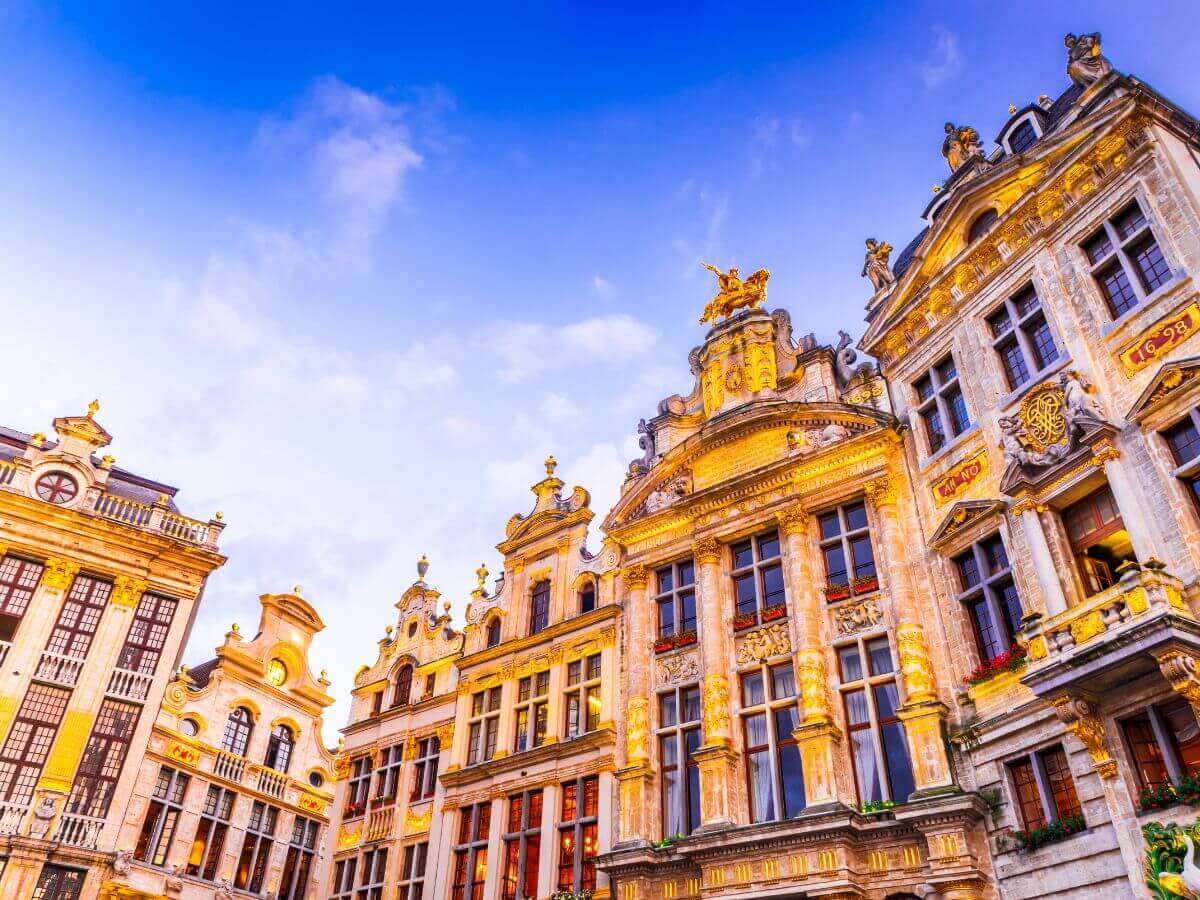 Beautiful buildings in Brussels