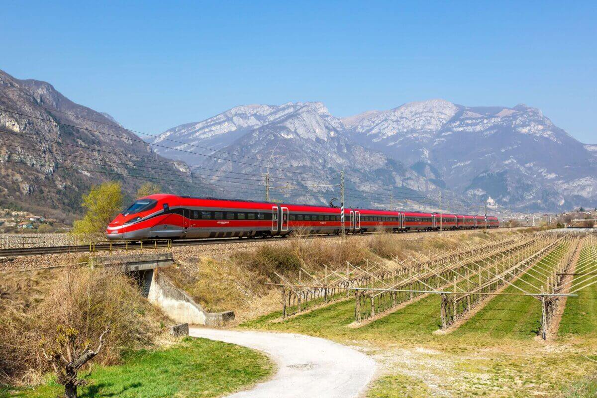 Italiens højhastighedstog Frecciarossa