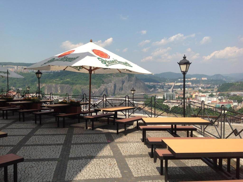 Udsigt fra jeres hotel I Usti Nad Labem