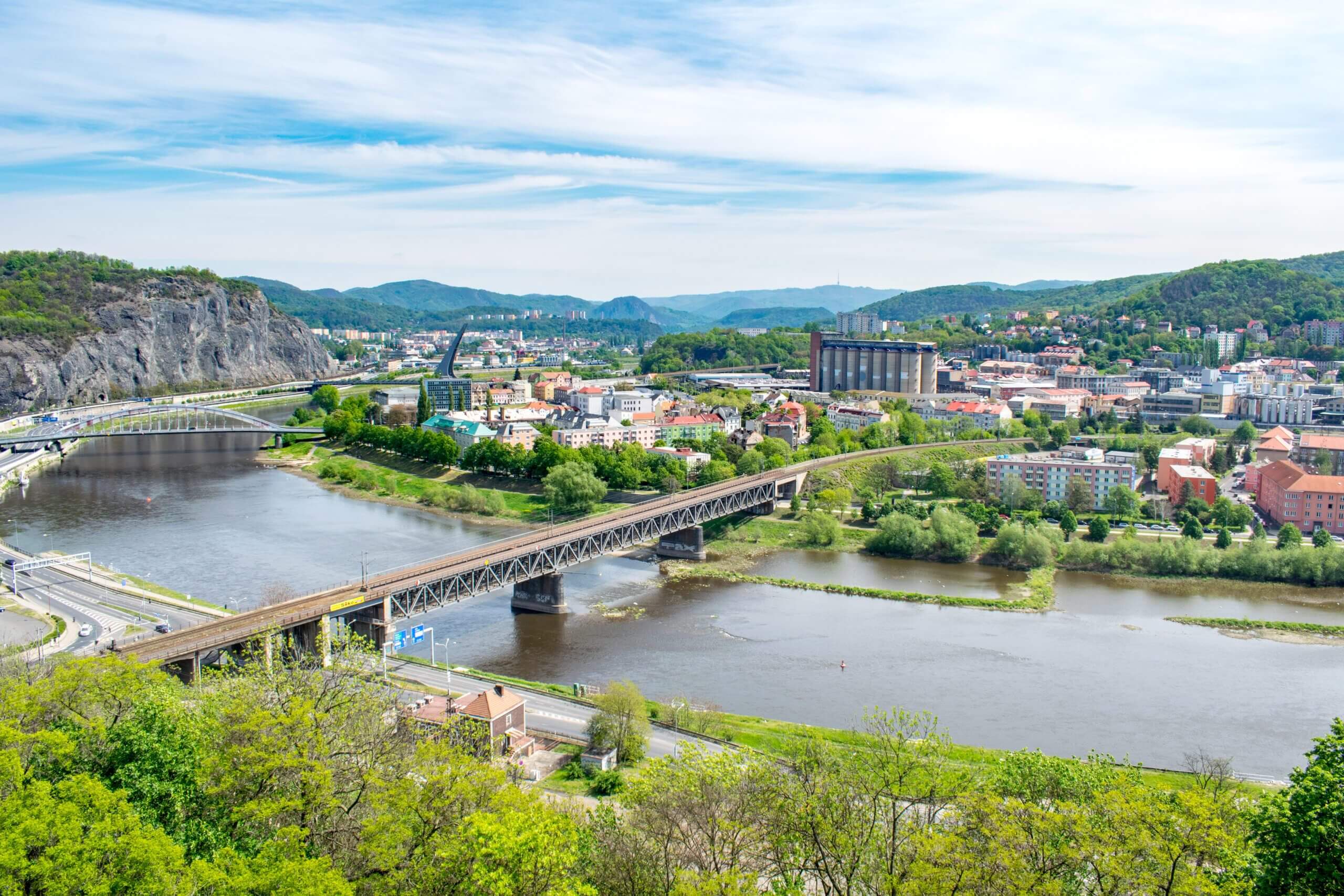 Udsigt ud over Usti Nad Labem