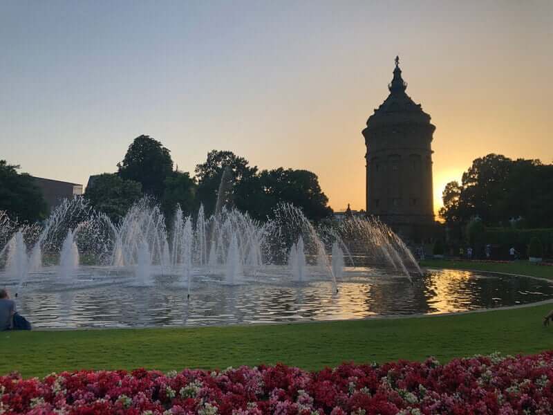 Eftermiddag og aften I Mannheim