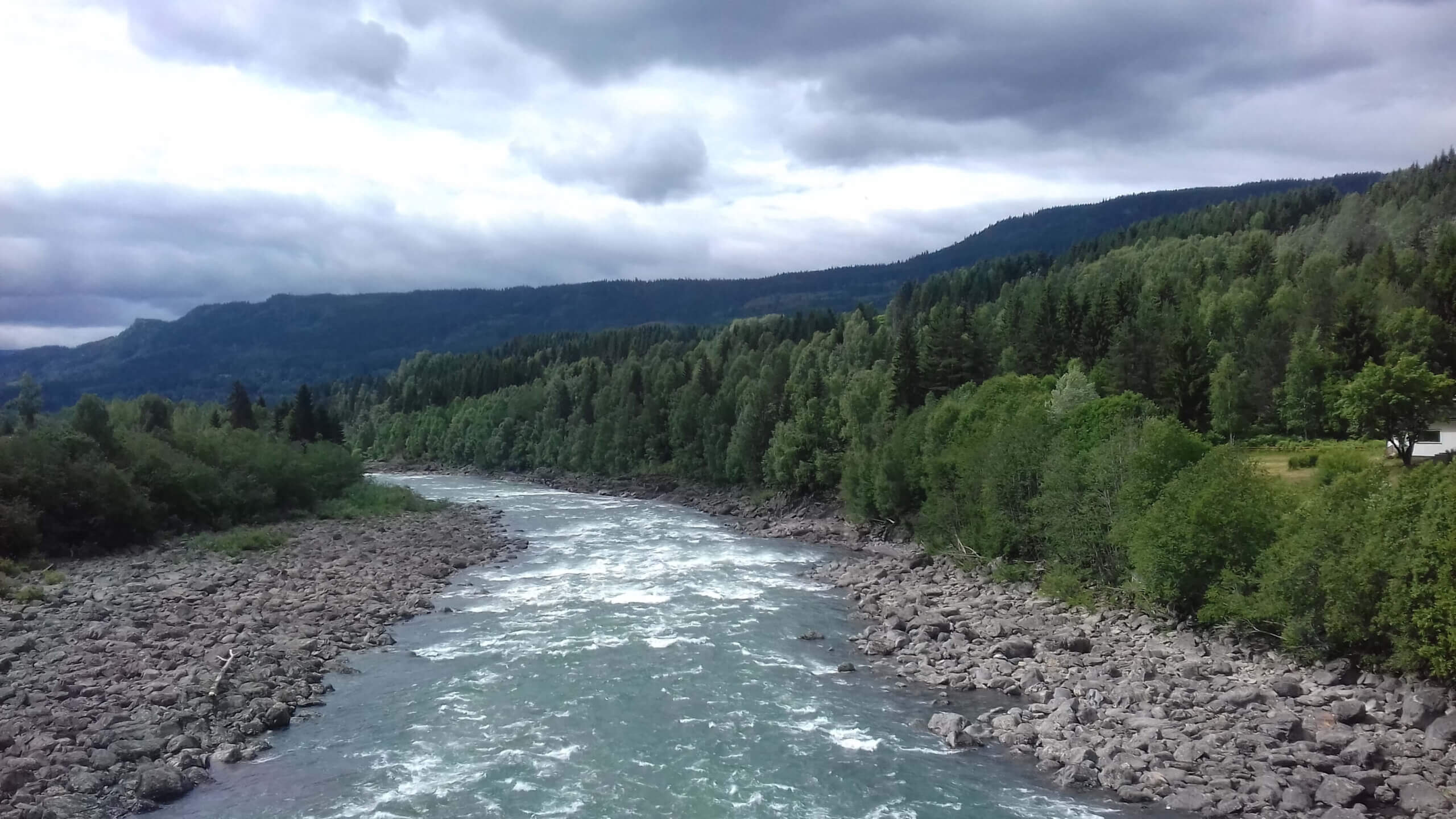 River landscapes along the Bergen Railway
