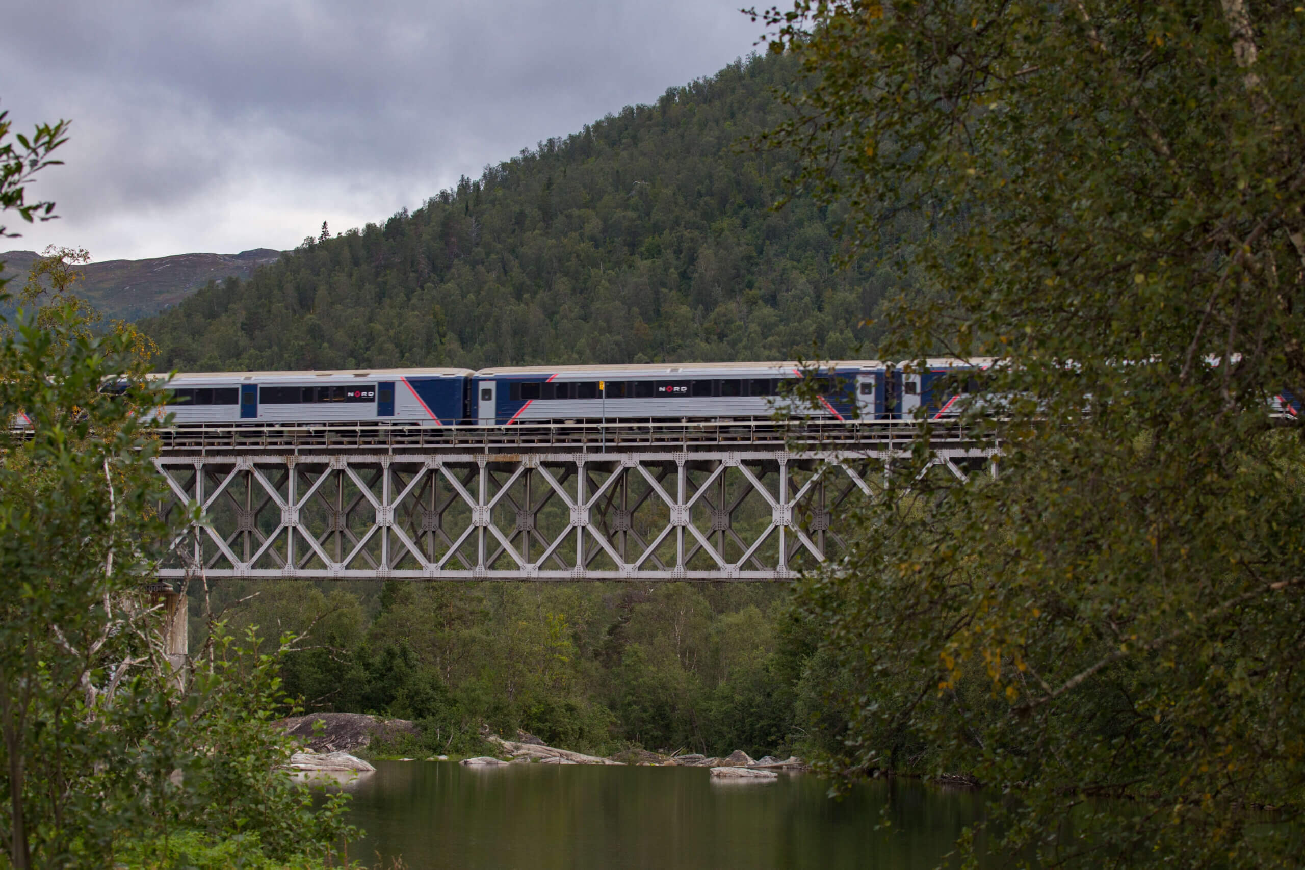 Travel with the Nordland Railway north of the Arctic Circle to Bodo