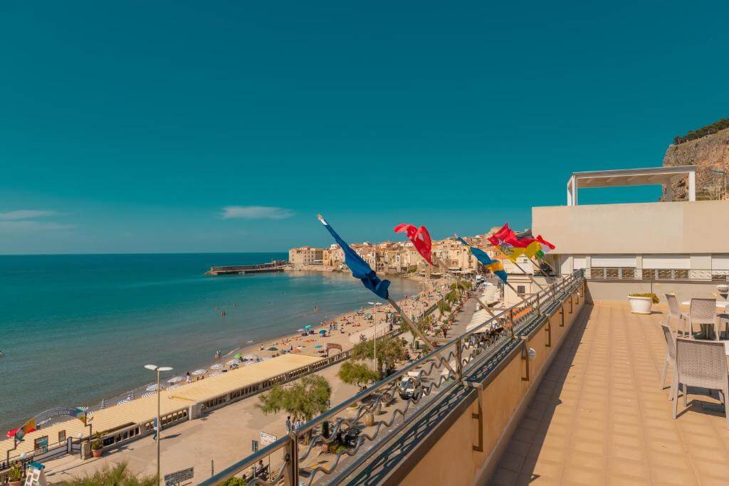 View from the rooftop terrace of the hotel