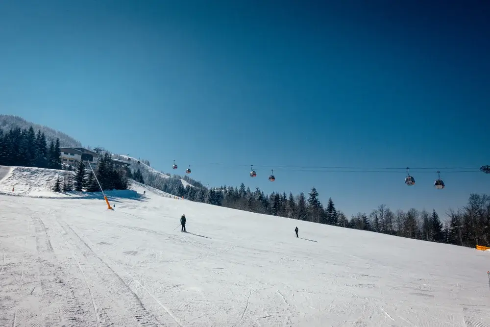 Ski slope in St. Johann
