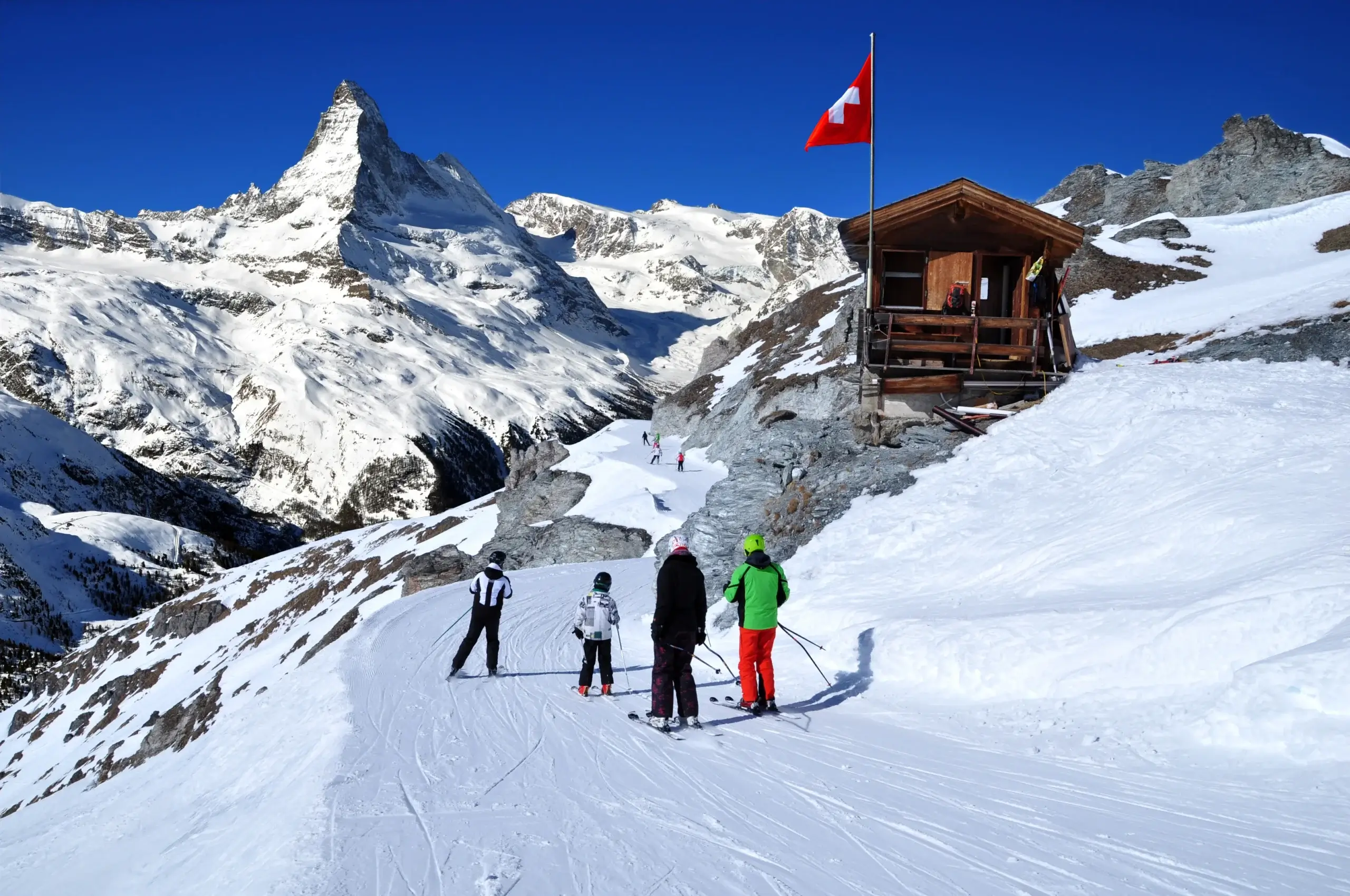 Ski area in Switzerland