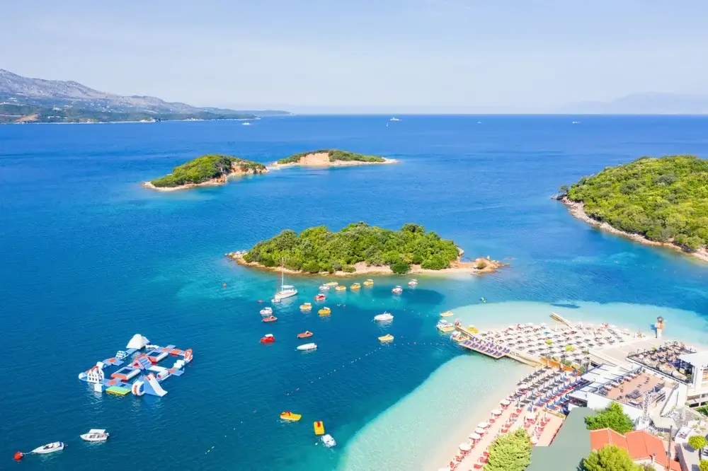 The beach in Ksamil