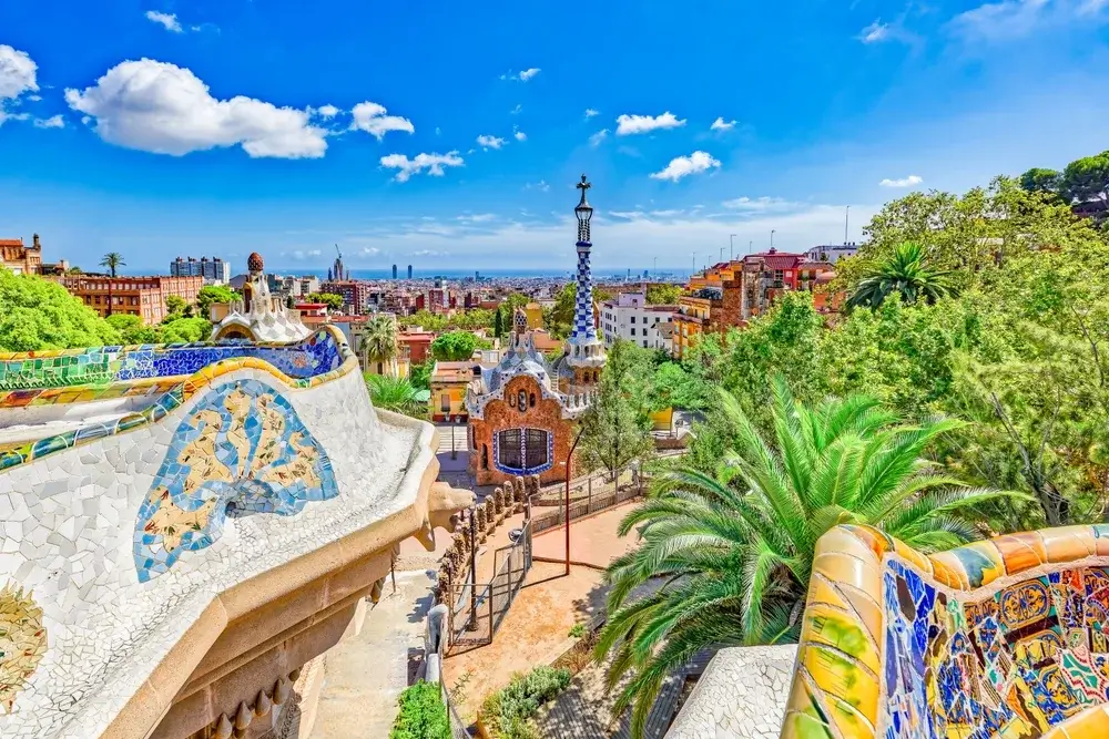 In Barcelona, you can experience Gaudí’s imaginative world at Park Güell – a place filled with colours and views over the city.