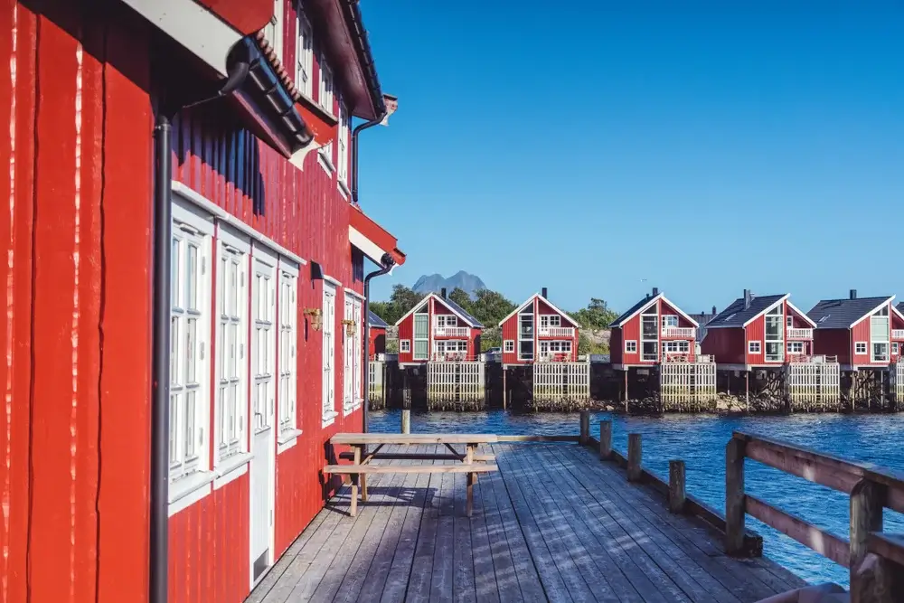 Traditional rorbu in Svolvær