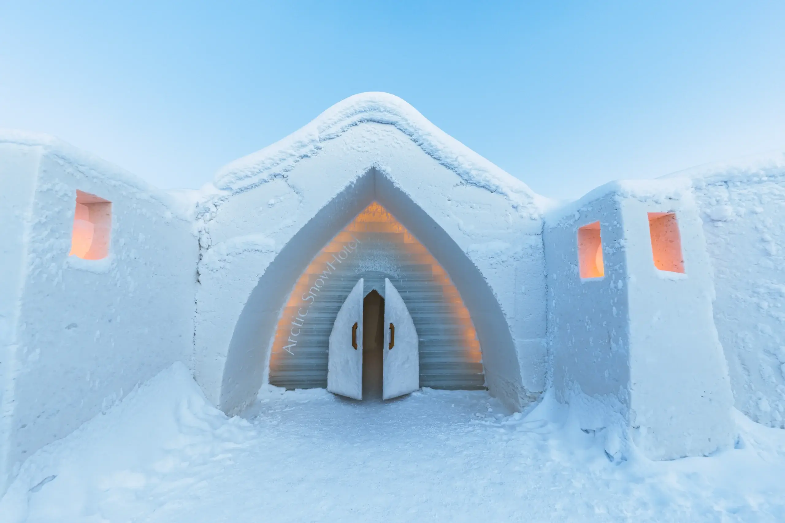 Entrance to the Ice Hotel