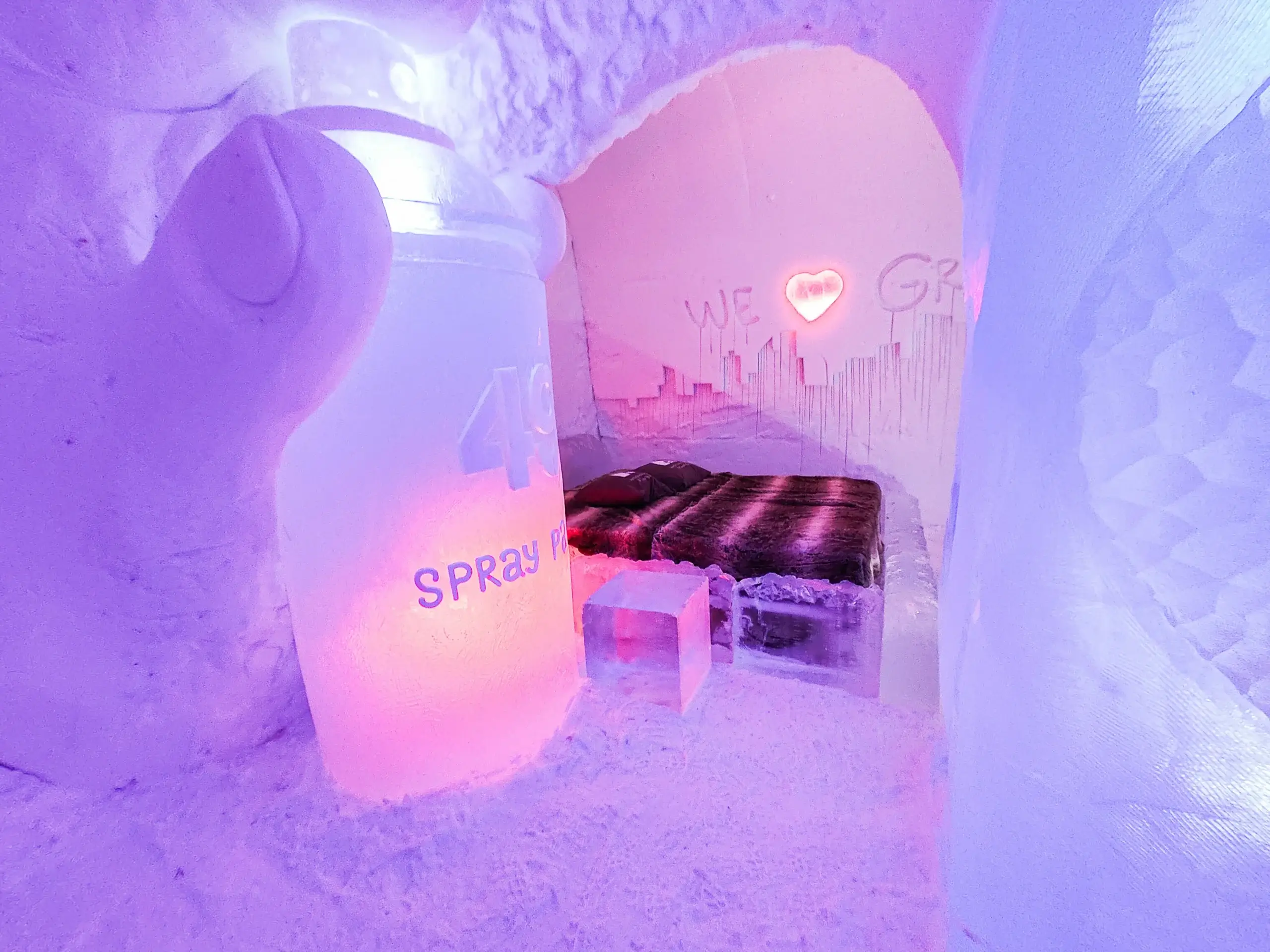An ice room at SnowHotel